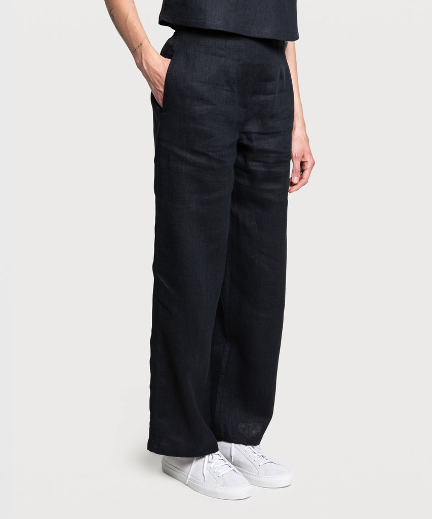 Relaxed Linen Weekend Trousers