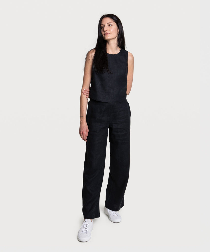 Relaxed Linen Weekend Trousers