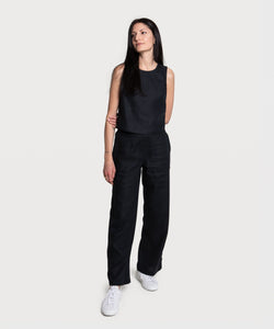 Relaxed Linen Weekend Trousers