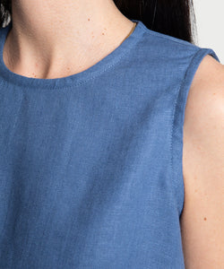 Sleeveless Linen Top