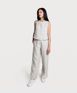 Relaxed Linen Weekend Trousers