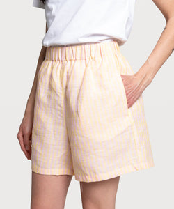 Striped Linen Weekend Shorts