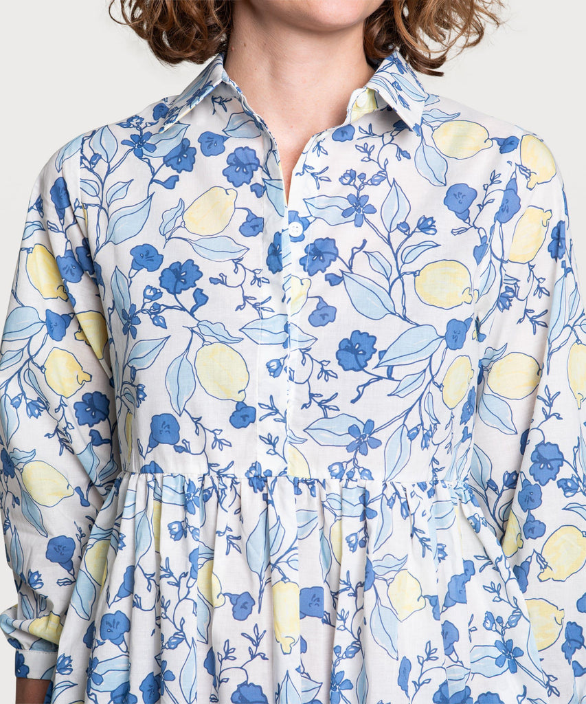 Printed Relaxed Short Shirt Dress