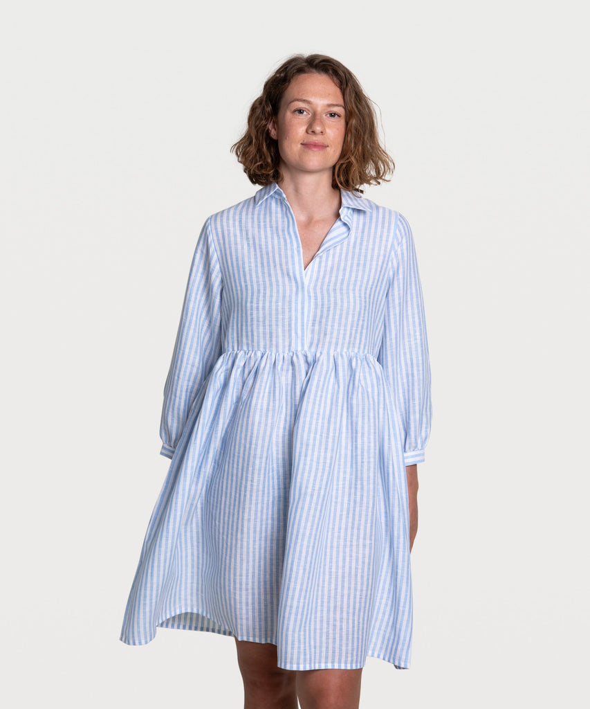 Striped Relaxed Short Shirt Dress