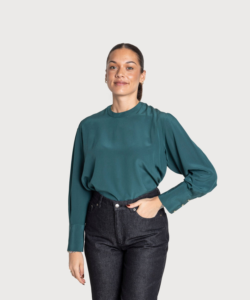 Longsleeve Silk Top