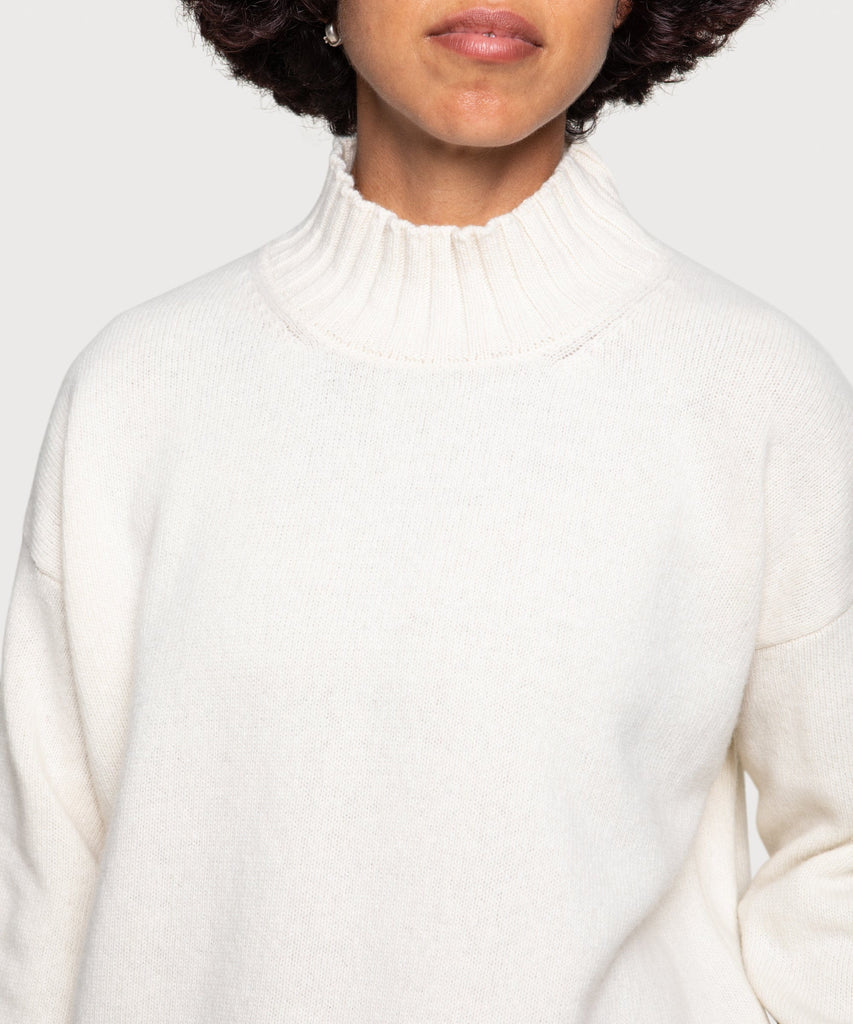 Relaxed Mockneck Sweater