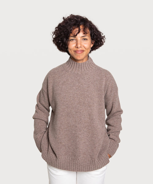 Relaxed Mockneck Sweater