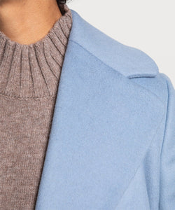 Mid-Length Cashmere Wrap Coat