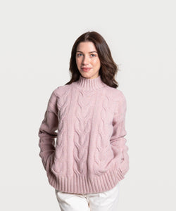 Relaxed Cable Knit Sweater