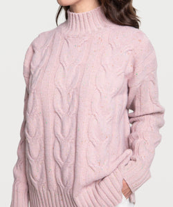 Relaxed Cable Knit Sweater