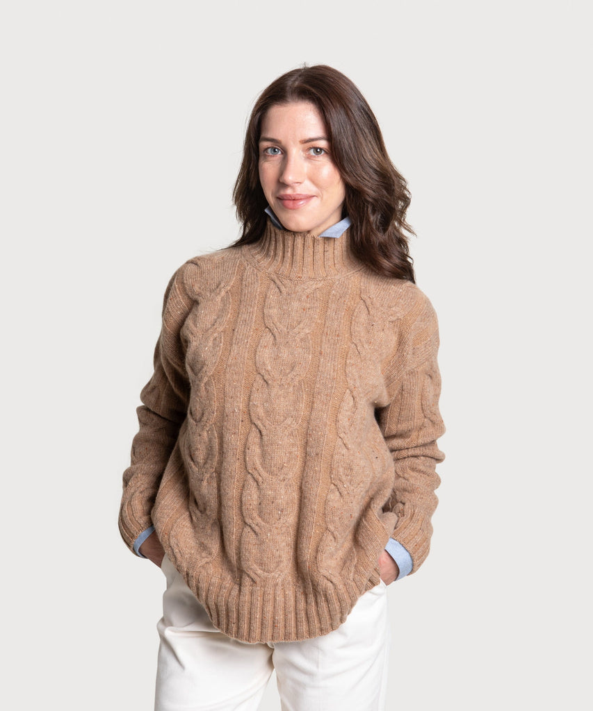 Relaxed Cable Knit Sweater