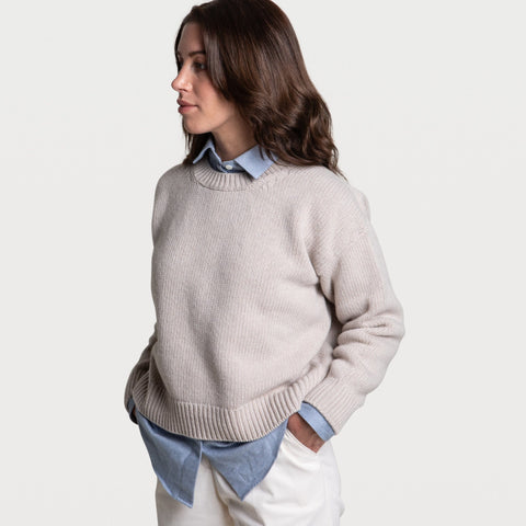 Heavy Wool Roundneck Sweater