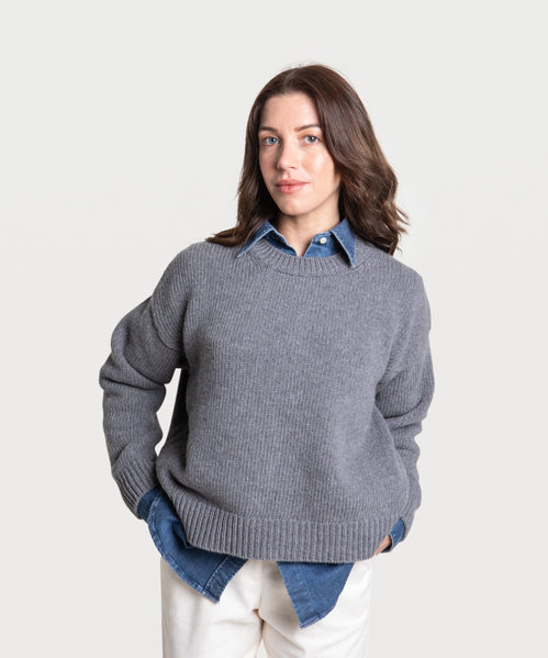 Heavy Wool Roundneck Sweater