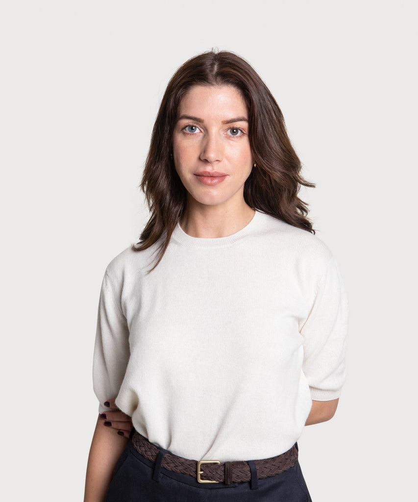 Short Sleeve Cashmere Sweater