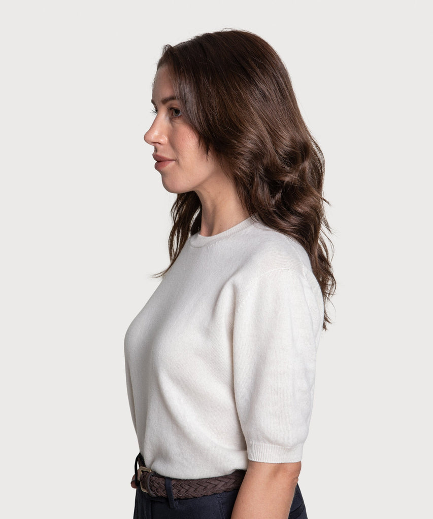 Short Sleeve Cashmere Sweater