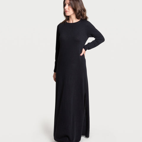 Long Knitted Wool Dress