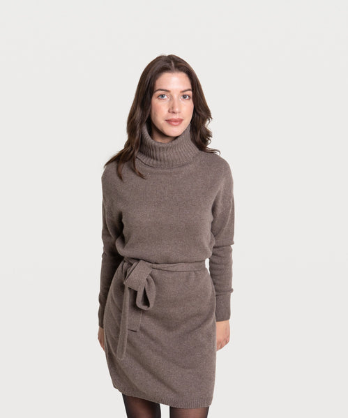 Knitted Rollneck Dress