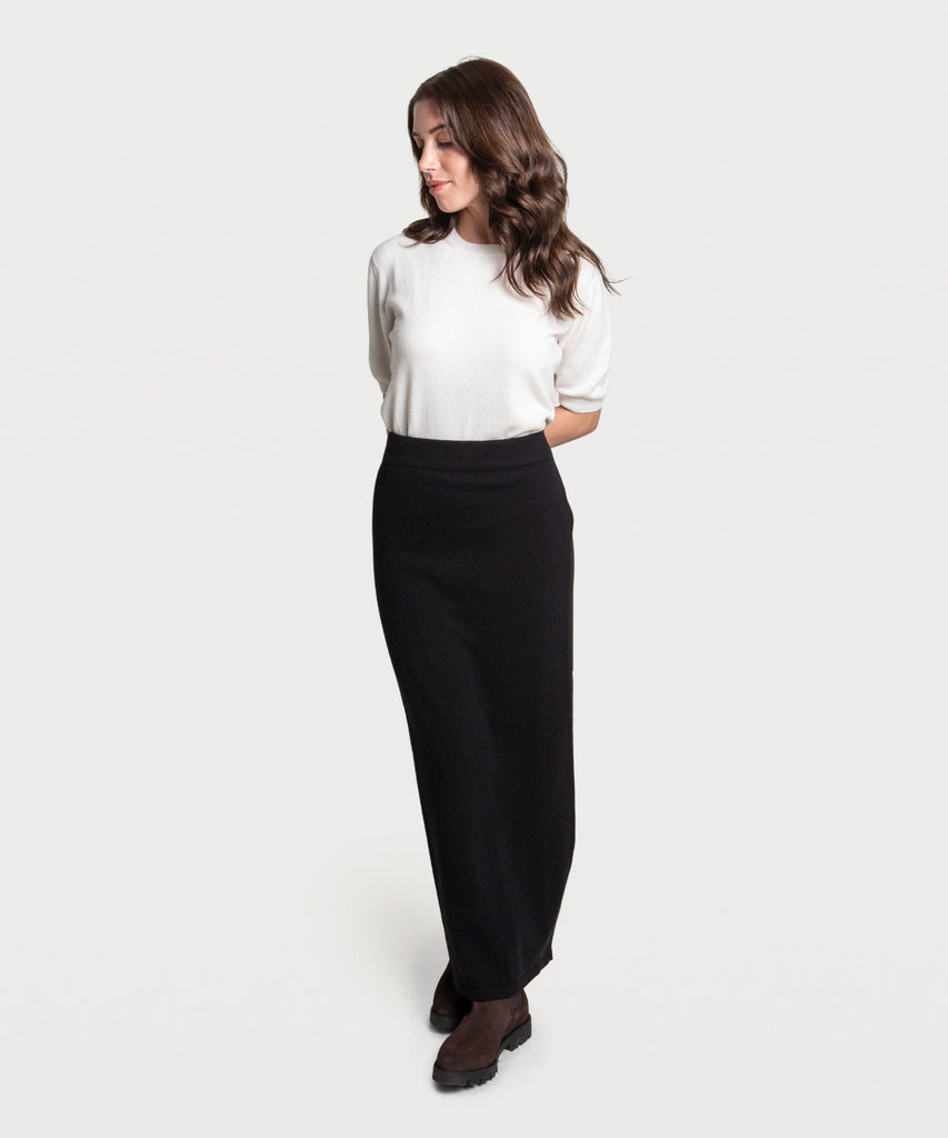 Long Cashmere Skirt