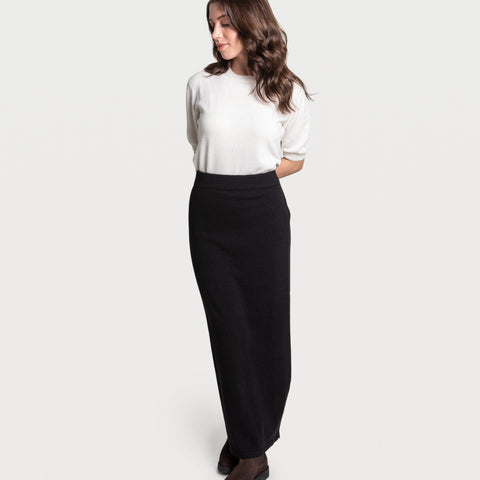 Long Cashmere Skirt