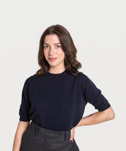 Short Sleeve Cashmere Sweater